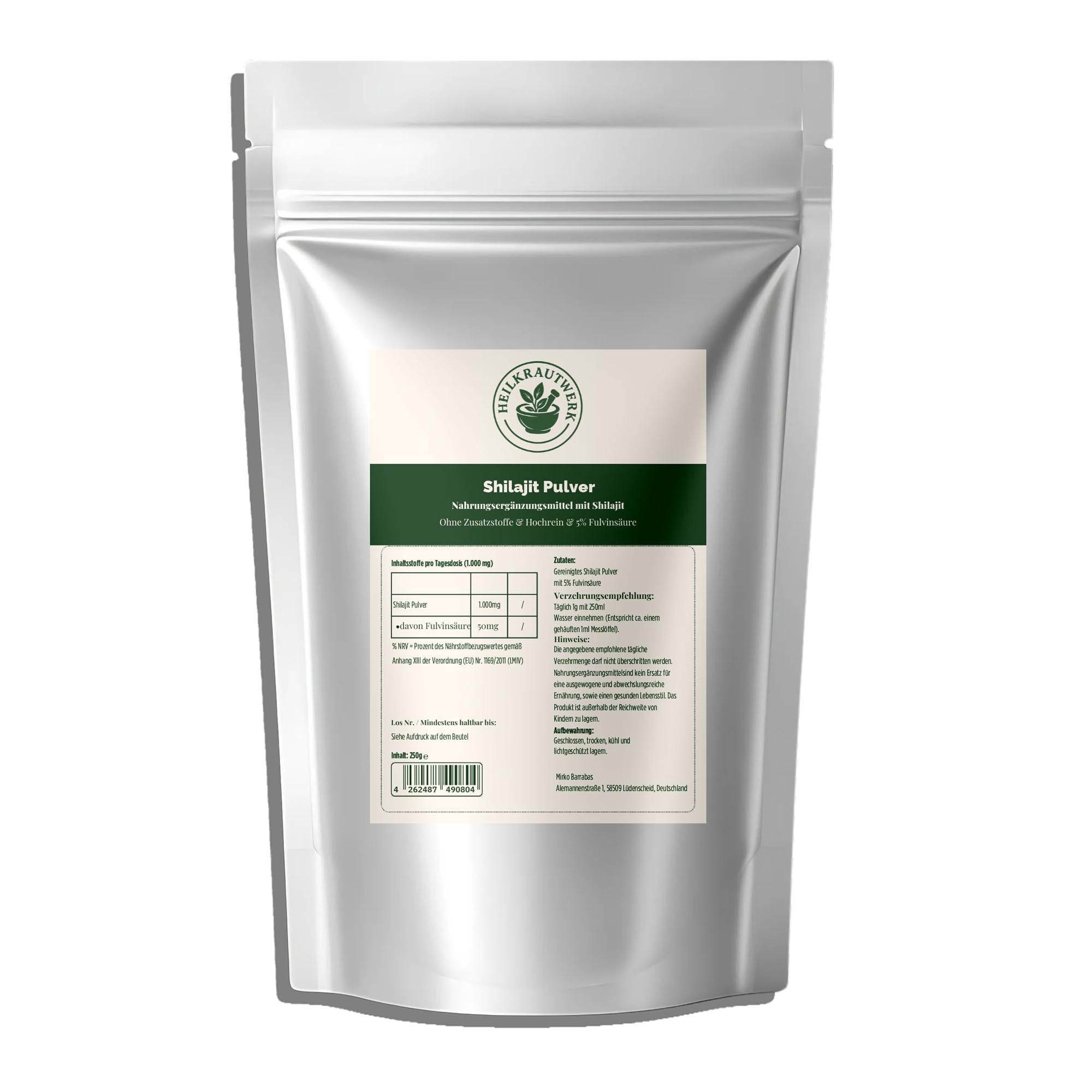 Shilajit Pulver - 5% Fulvinsäure - 250g