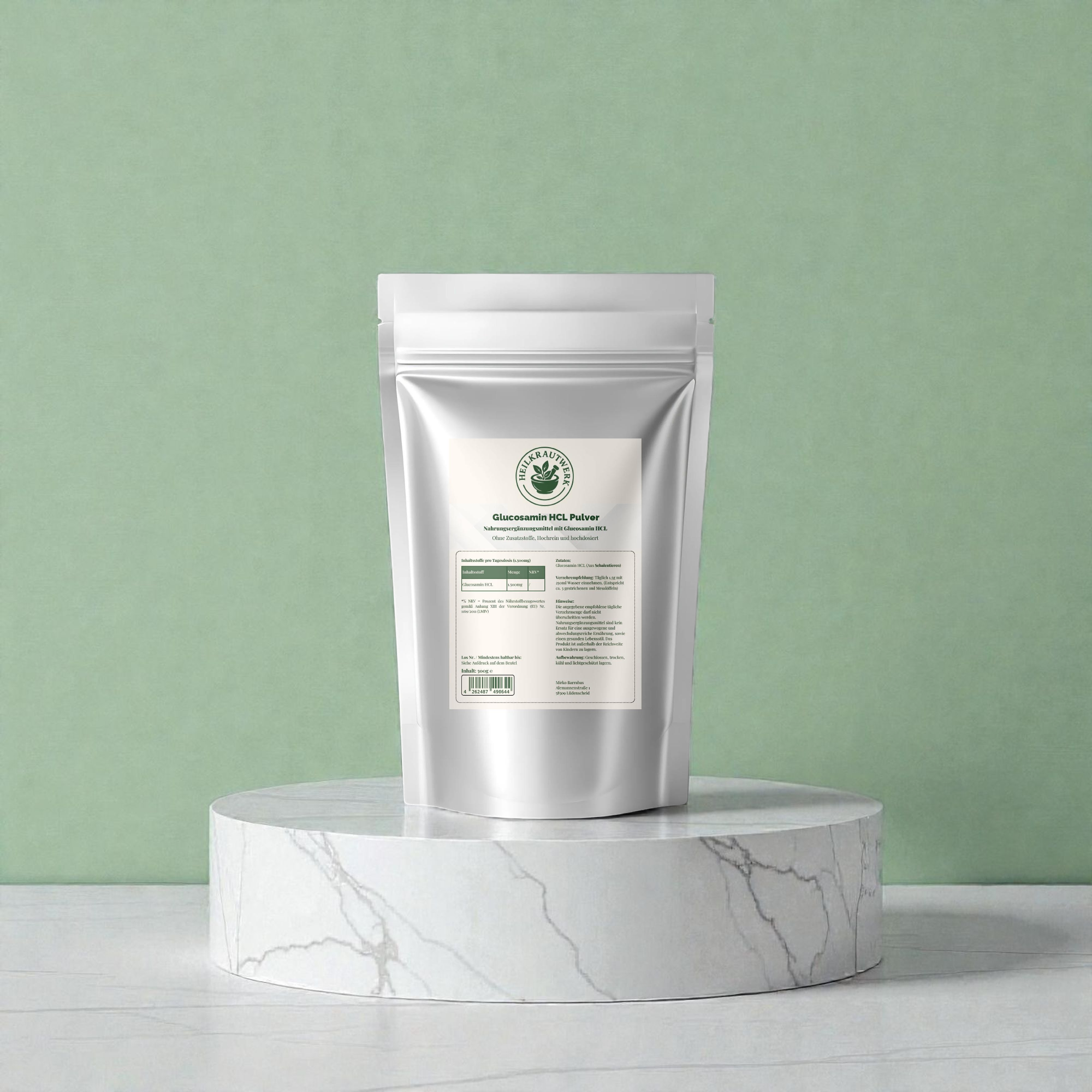 Glucosamin Pulver - 500g Doypack