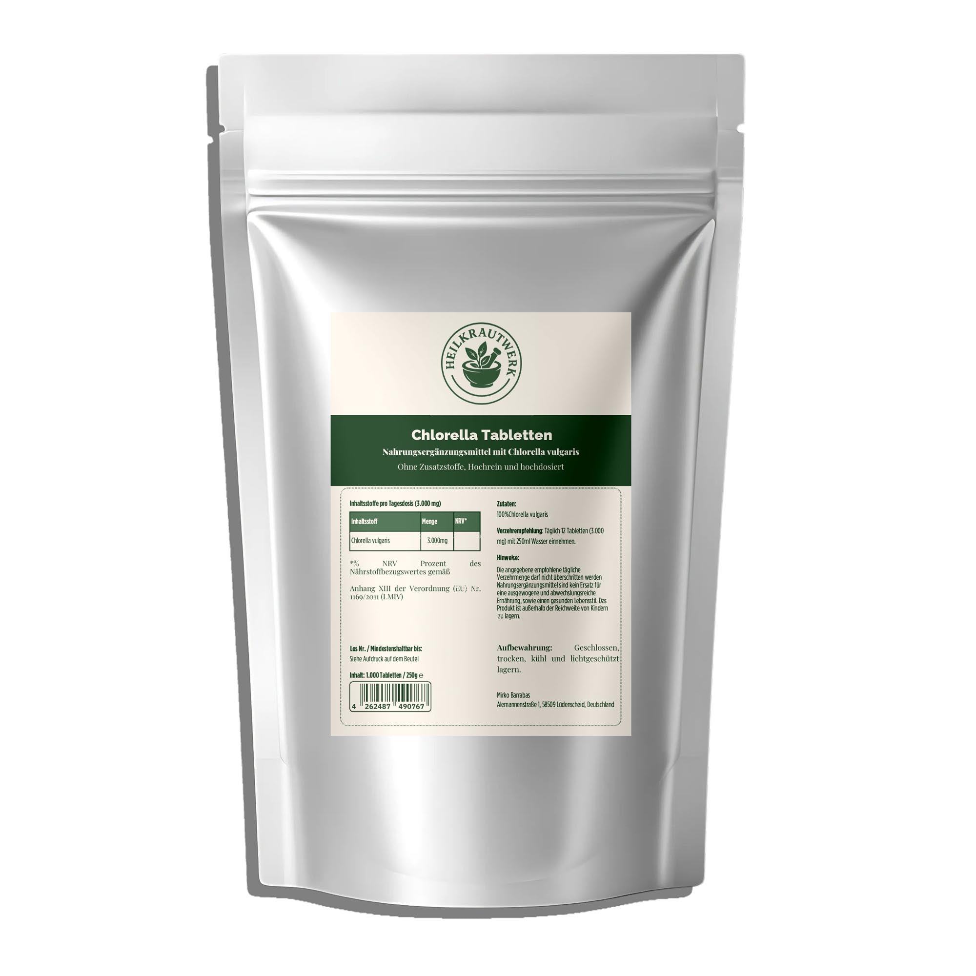 Chlorella - 1000 Tabletten