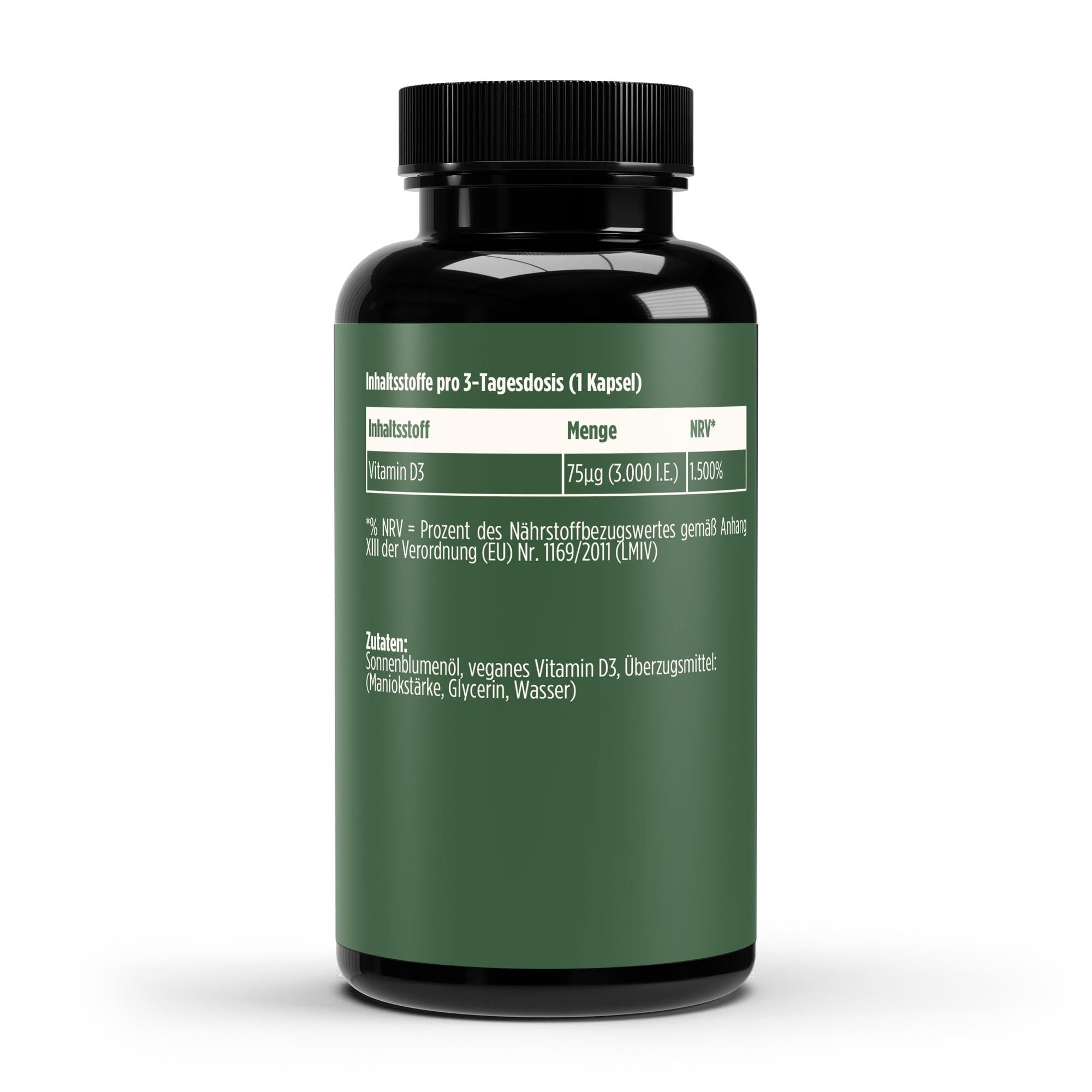 Vitamin D3 3.000 I.E - 60 vegane Softgels