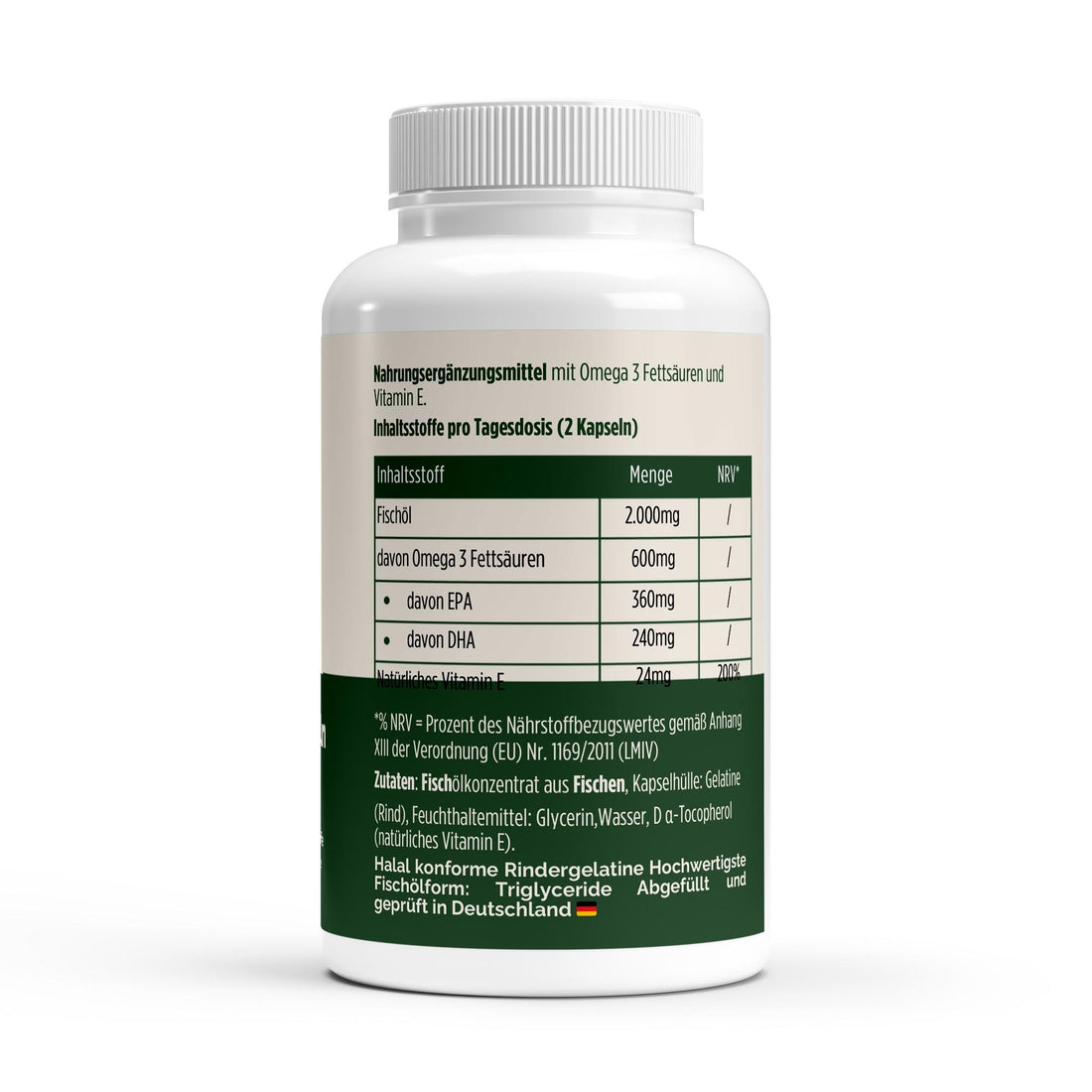 Omega 3 Triglyceride 18/12 (Halal Gelatine) - 120 Softgels