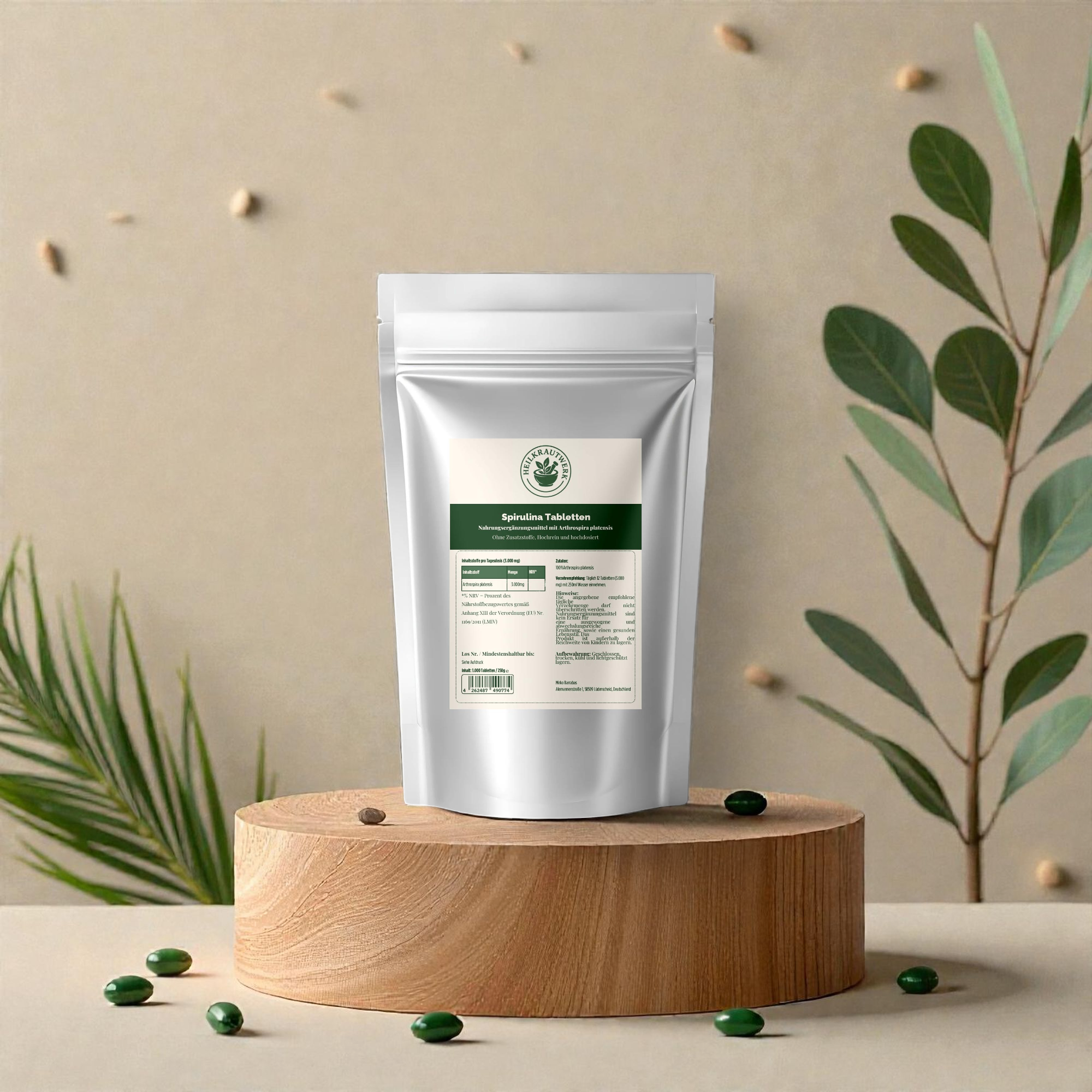 Spirulina - 1.000 Tabletten