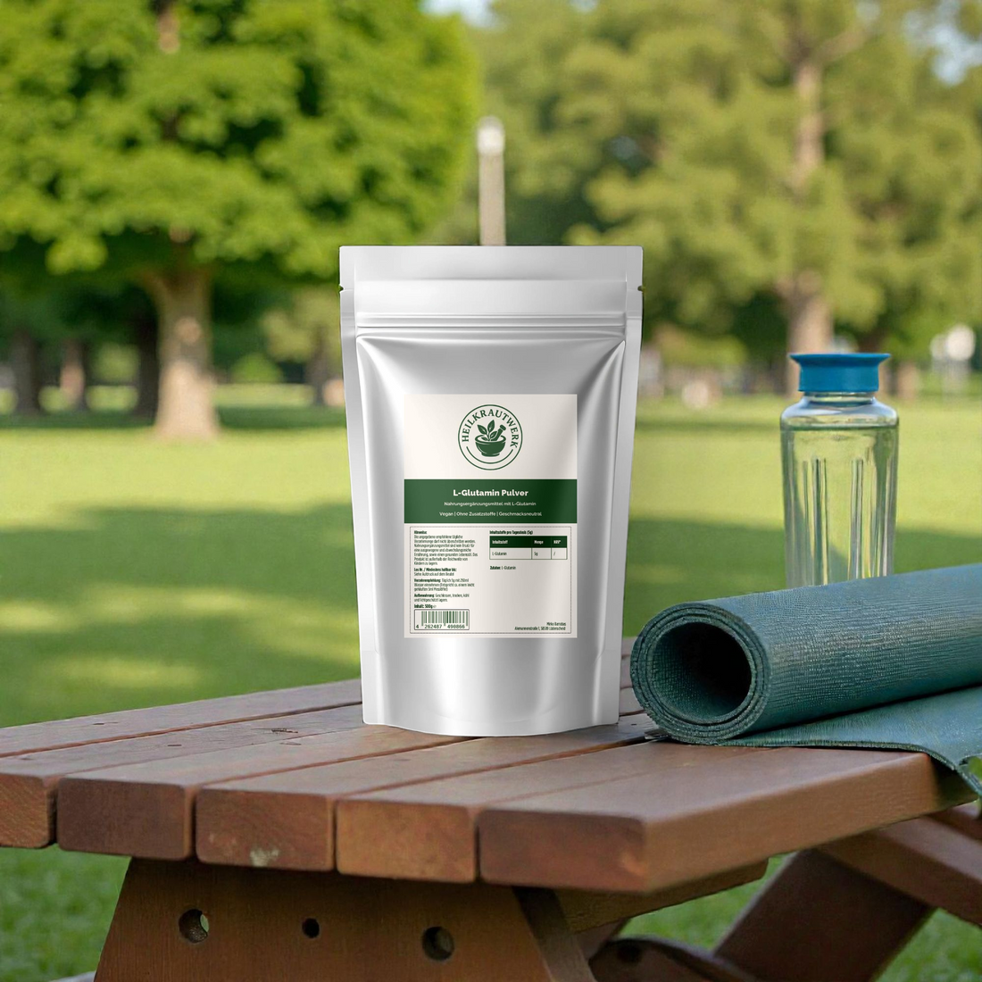 L-Glutamin Pulver Doypack - 500g