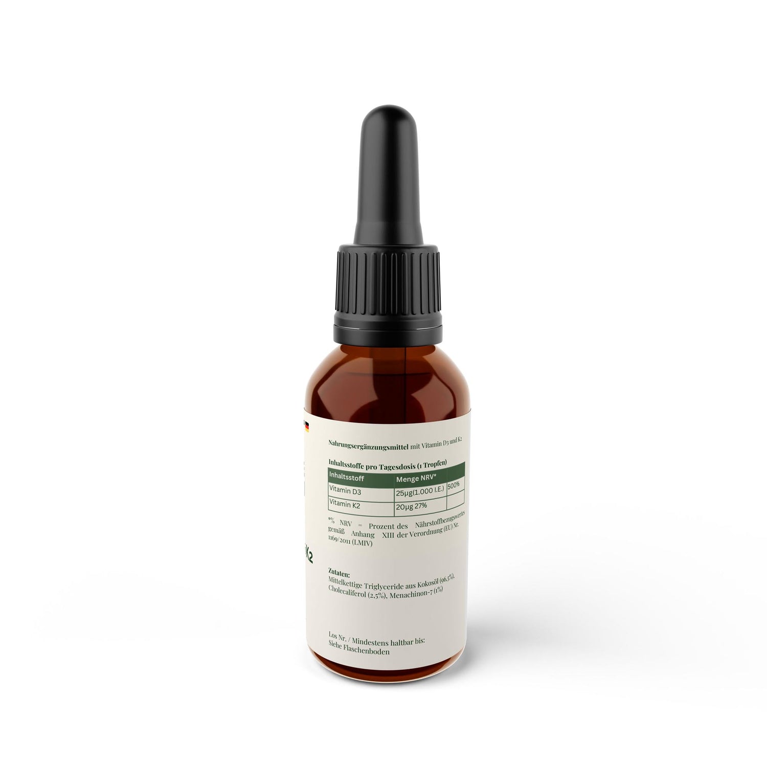 Vitamin D3 + K2 - 1.700 Tropfen (1.000 I.E.) - 50ml