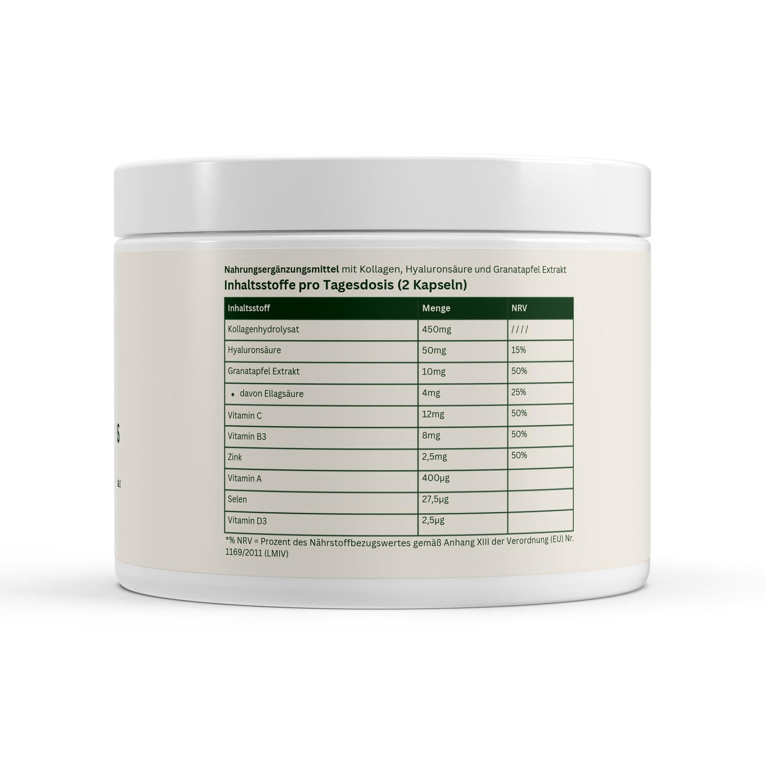 Kollagenhydrolysat PLUS Haut Haare Nägel - 180 Kapseln