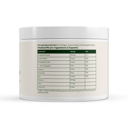 Kollagenhydrolysat PLUS Haut Haare Nägel - 180 Kapseln