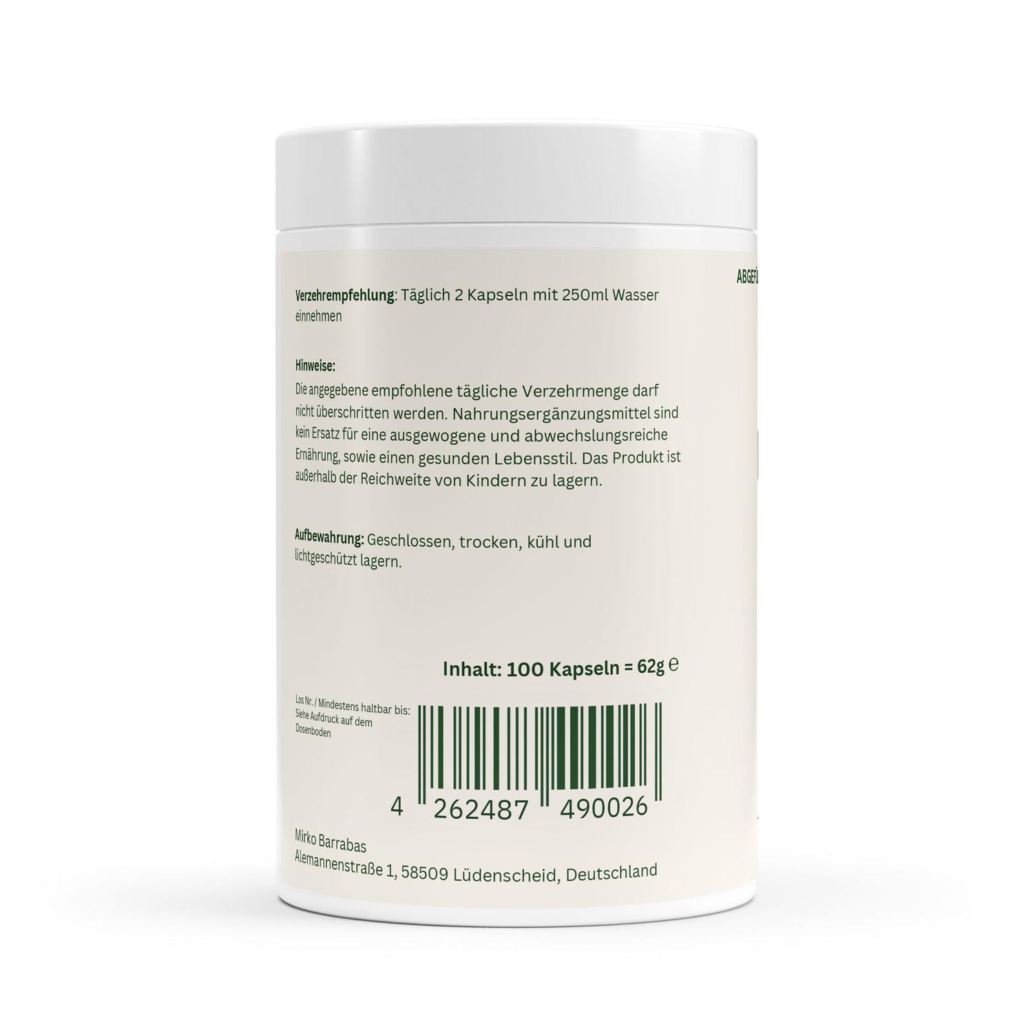 L-Lysin - 100 Kapseln