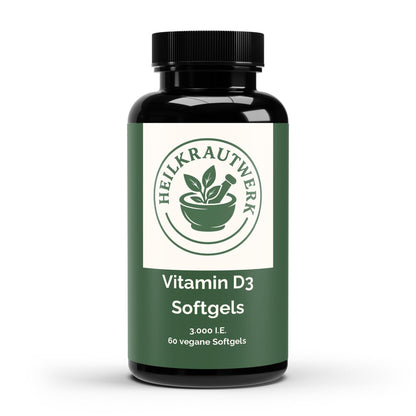Vitamin D3 3.000 I.E - 60 vegane Softgels